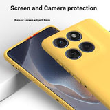 Motorola Edge 60 Pro Flydende silikone cover med håndrem - gul