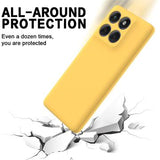 Motorola Edge 60 Pro Flydende silikone cover med håndrem - gul