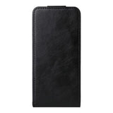 Motorola Edge 60 Pro lodret flip-etui med stativ - sort
