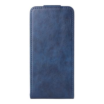 Motorola Edge 60 Pro lodret flip-etui med stativ - mørkeblå