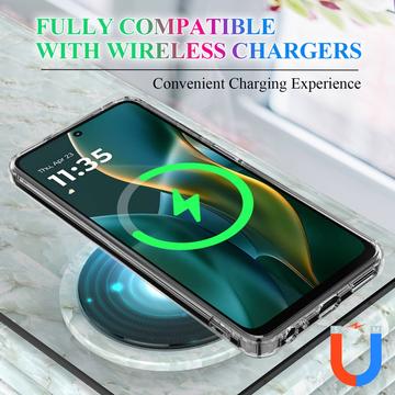 Motorola Edge 60 Stylus Hybrid Cover - MagSafe Kompatibel - Gennemsigtig