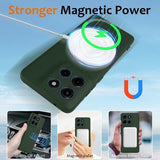 Motorola Edge 60 Stylus Liquid Silikone Cover - MagSafe Kompatibel - Mørkegrøn