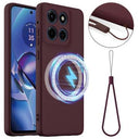 Motorola Edge 60 Stylus Liquid Silikone Cover - MagSafe Kompatibel - Vinrød