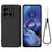 Motorola Edge 60 Stylus Flydende silikone cover med håndrem - sort
