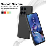 Motorola Edge 60 Stylus Flydende silikone cover med håndrem - sort