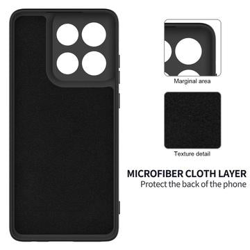 Motorola Edge 60 Stylus Flydende silikone cover med håndrem - sort