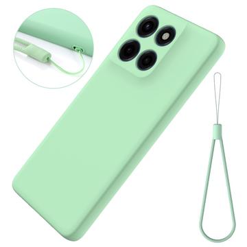 Motorola Edge 60 Stylus Flydende silikone cover med håndrem - grøn
