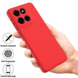 Motorola Edge 60 Stylus Flydende silikone cover med håndrem - rød