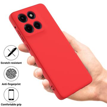 Motorola Edge 60 Stylus Flydende silikone cover med håndrem - rød