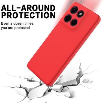 Motorola Edge 60 Stylus Flydende silikone cover med håndrem - rød