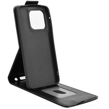 Motorola Edge 60 Stylus lodret flip-etui med stativ - sort