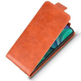 Motorola Edge 60 Stylus lodret flip-etui med stativ - Brun