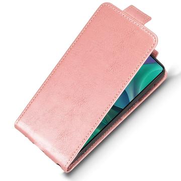 Motorola Edge 60 Stylus lodret flip-etui med stativ - rosaguld
