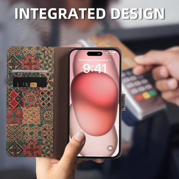 Motorola Edge 70 Bohemisk Pung-etui - kronblade