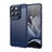 Motorola Edge 70 Børstet TPU Cover - Karbonfiber - blå