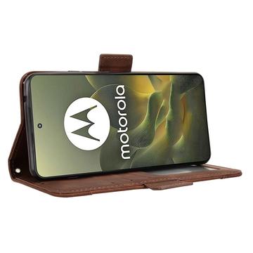 Motorola Edge 70 Kortholder Pung Etui - Brun