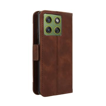 Motorola Edge 70 Kortholder Pung Etui - Brun