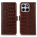 Motorola Edge 70 Fusion/70 Fusion+ Crocodile Series Læderpung med RFID - Brun