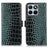 Motorola Edge 70 Fusion/70 Fusion+ Crocodile Series Læderpung med RFID - Grøn