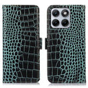 Motorola Edge 70 Fusion/70 Fusion+ Crocodile Series Læderpung med RFID - Grøn