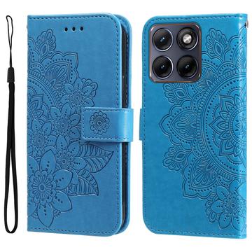 Motorola Edge 70 Fusion/70 Fusion+ Mandala Series Etui med Pung - Blå