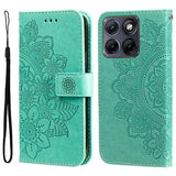 Motorola Edge 70 Fusion/70 Fusion+ Mandala Series Etui med Pung - Grøn