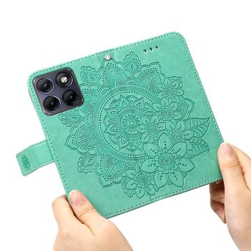 Motorola Edge 70 Fusion/70 Fusion+ Mandala Series Etui med Pung - Grøn
