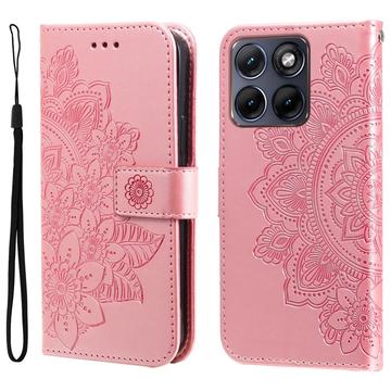 Motorola Edge 70 Fusion/70 Fusion+ Mandala Series Etui med Pung - Pink