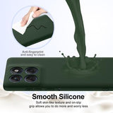 Motorola Edge 70 Liquid Silikone Cover - MagSafe Kompatibel - Mørkegrøn