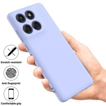 Motorola Edge 70 Flydende silikone cover med håndrem - Lilla