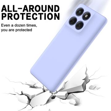Motorola Edge 70 Flydende silikone cover med håndrem - Lilla