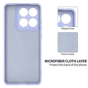 Motorola Edge 70 Flydende silikone cover med håndrem - Lilla