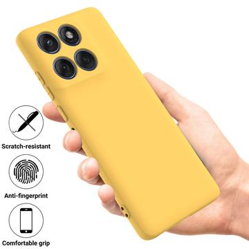 Motorola Edge 70 Flydende silikone cover med håndrem - gul