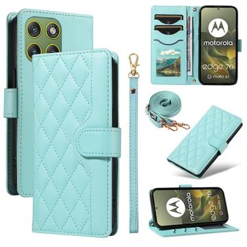 Motorola Edge 70 Luksus Vatteret Pung - Turkis