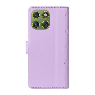 Motorola Edge 70 Luksus Vatteret Pung - lilla