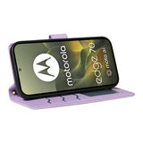 Motorola Edge 70 Luksus Vatteret Pung - lilla