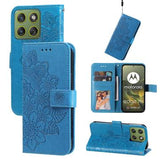 Motorola Edge 70 Mandala Series Etui med Pung - Blå
