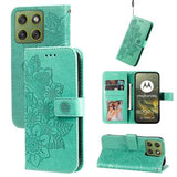 Motorola Edge 70 Mandala Series Etui med Pung - Grøn