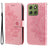 Motorola Edge 70 Mandala Series Etui med Pung - Pink