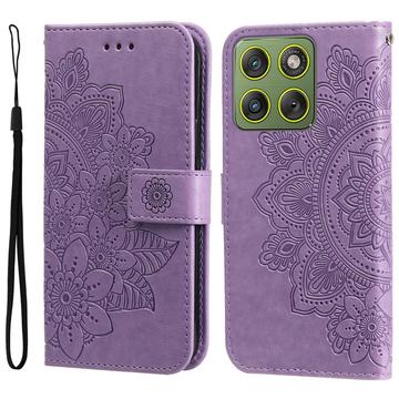 Motorola Edge 70 Mandala Series Etui med Pung - Lilla