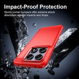 Motorola Edge 70 Pro Børstet TPU Cover - Karbonfiber - rød