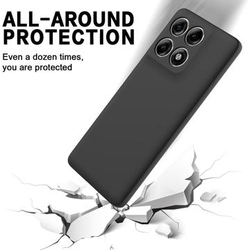 Motorola Edge 70 Pro Flydende silikone cover med håndrem - Sort