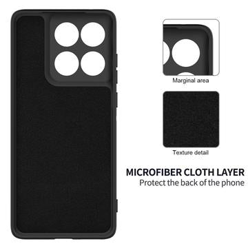 Motorola Edge 70 Pro Flydende silikone cover med håndrem - Sort