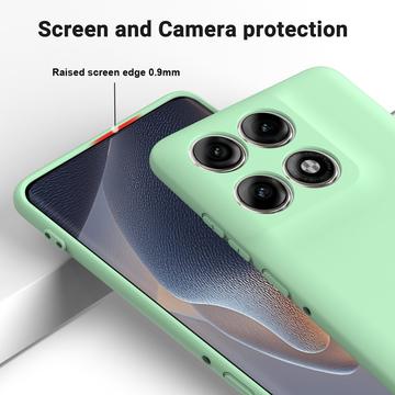 Motorola Edge 70 Pro Flydende silikone cover med håndrem - Grøn