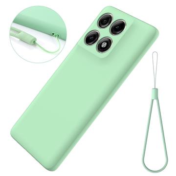 Motorola Edge 70 Pro Flydende silikone cover med håndrem - Grøn