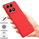 Motorola Edge 70 Pro Flydende silikone cover med håndrem - Rød