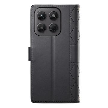 Motorola Edge 70 Pro Luksus Vatteret Pung - sort