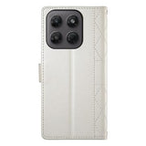 Motorola Edge 70 Pro Luksus Vatteret Pung - Beige