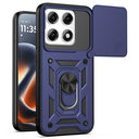 Motorola Edge 70 Pro Roterende Ring Hybrid Cover med Kameraskjold - Blå