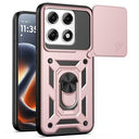 Motorola Edge 70 Pro Roterende Ring Hybrid Cover med Kameraskjold - Rødguld
